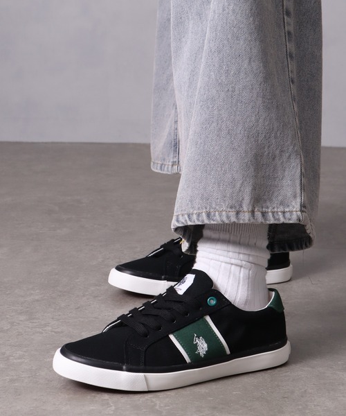 U.S. POLO ASSN.(ユーエスポロアッスン)の「【U.S. POLO ASSN./ユーエスポロアッスン】ワンポイント コートソールスニーカー(スニーカー・メンズ・ホワイト/ブラック・25.5cm/26.5cm/27.5cm/25.0cm/26.0cm/27.0cm/28.0cm)」の7枚目の写真