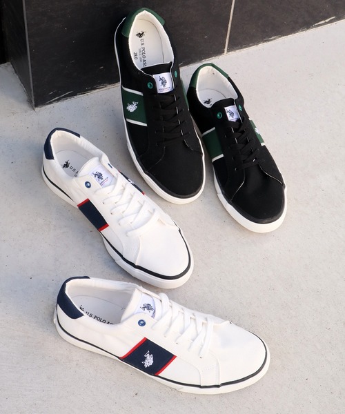 U.S. POLO ASSN.(ユーエスポロアッスン)の「【U.S. POLO ASSN./ユーエスポロアッスン】ワンポイント コートソールスニーカー(スニーカー・メンズ・ホワイト/ブラック・25.5cm/26.5cm/27.5cm/25.0cm/26.0cm/27.0cm/28.0cm)」の9枚目の写真