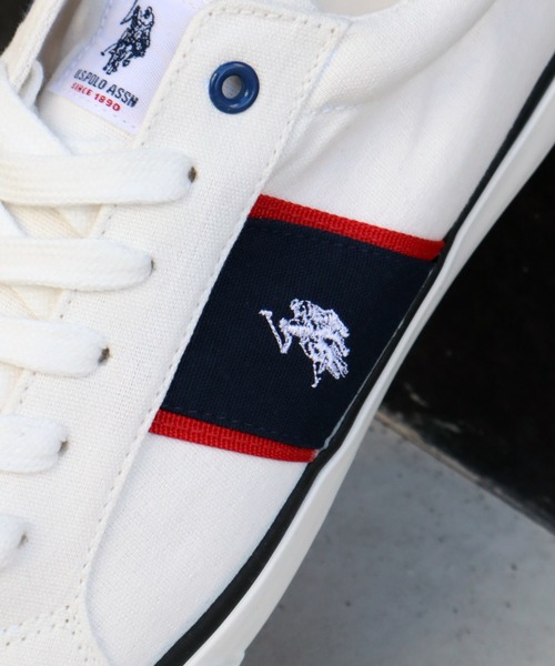U.S. POLO ASSN.(ユーエスポロアッスン)の「【U.S. POLO ASSN./ユーエスポロアッスン】ワンポイント コートソールスニーカー(スニーカー・メンズ・ホワイト/ブラック・25.5cm/26.5cm/27.5cm/25.0cm/26.0cm/27.0cm/28.0cm)」の15枚目の写真