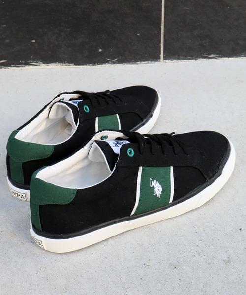 U.S. POLO ASSN.(ユーエスポロアッスン)の「【U.S. POLO ASSN./ユーエスポロアッスン】ワンポイント コートソールスニーカー(スニーカー・メンズ・ホワイト/ブラック・25.5cm/26.5cm/27.5cm/25.0cm/26.0cm/27.0cm/28.0cm)」の12枚目の写真