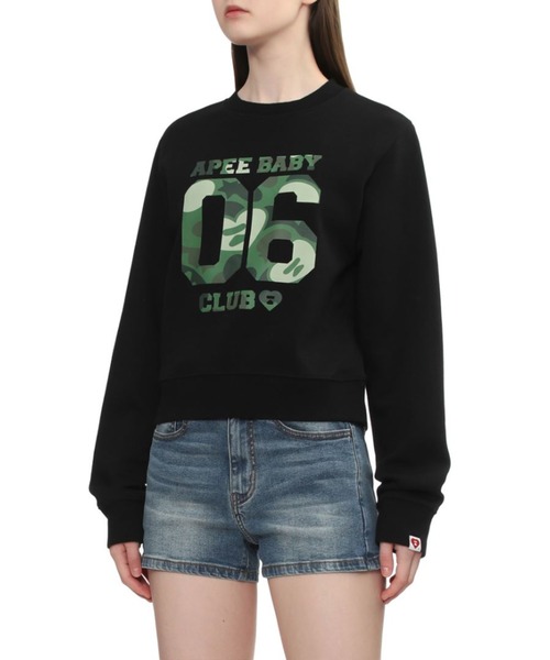 A BATHING APE（アベイシングエイプ）の「CAMO 06 PRINT  SWEAT SHIRT（スウェット・レディース・ピンク/グレー/ブラック・SMALL/X-SMALL）」の7枚目の写真