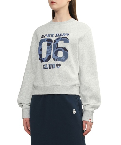 A BATHING APE（アベイシングエイプ）の「CAMO 06 PRINT  SWEAT SHIRT（スウェット・レディース・ピンク/グレー/ブラック・SMALL/X-SMALL）」の8枚目の写真