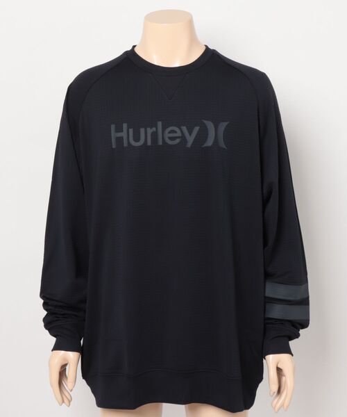 Hurley （ハーレー）の「【Hurley:ハーレー】ワッフルインナー　ゴルフ　スノボー　スキー　吸水速乾　WAFFLE INNER OVRSZD OAO CREW（Tシャツ/カットソー・メンズ・ブラック/ネイビー/オフホワイト/カーキブラウン・SMALL/MEDIUM/LARGE/X-LARGE）」の5枚目の写真