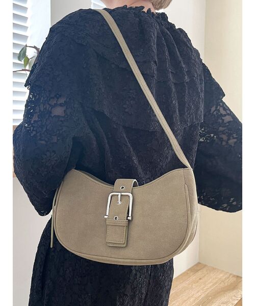 Ungrid（アングリッド）の「フェイクスウェードハンドバッグ（ハンドバッグ・レディース・ベージュ/カーキ・FREE）」の6枚目の写真