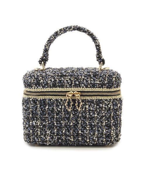 SNIDEL（スナイデル）の「バリエバニティーバッグ（ハンドバッグ・レディース・アイボリー/グレー/ネイビー・F）」の3枚目の写真