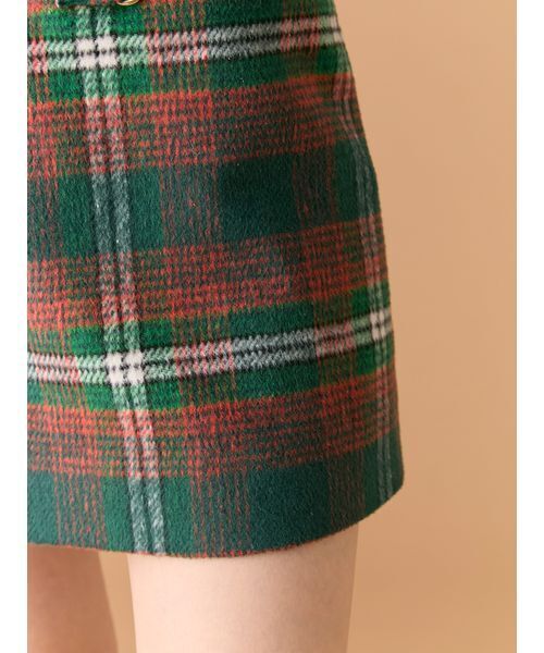 LILY BROWN（リリーブラウン）の「フロントビットデザインミニスカート（スカート・レディース・グリーン/ブラウン/ブラック・0/1）」の10枚目の写真