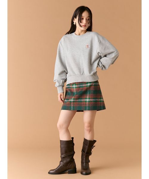 LILY BROWN（リリーブラウン）の「フロントビットデザインミニスカート（スカート・レディース・グリーン/ブラウン/ブラック・0/1）」の12枚目の写真