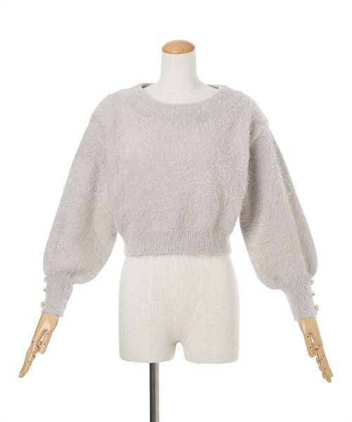 F i.n.t（フィント）の「エンブレム釦シャギーニットプルオーバー/fint フィント（ニット/セーター・レディース・ピンク/グレー/アイボリー・FREE）」の17枚目の写真