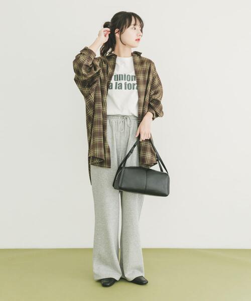 ITEMS URBANRESEARCH（アイテムズ アーバンリサーチ）の「起毛チェックルーズシャツ（シャツ/ブラウス・レディース・レッド/ブラウン/ネイビー・FREE）」の13枚目の写真