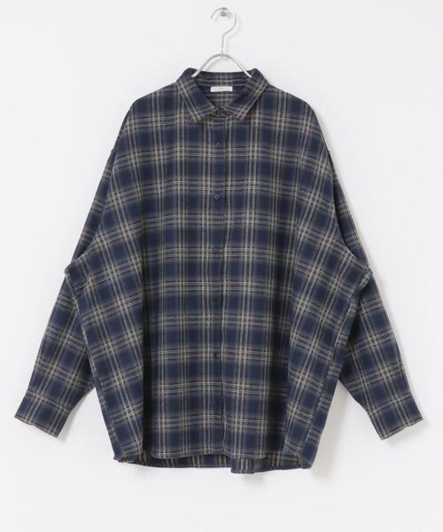 ITEMS URBANRESEARCH(アイテムズ アーバンリサーチ)の「起毛チェックルーズシャツ(シャツ/ブラウス・レディース・レッド/ブラウン/ネイビー・FREE)」の13枚目の写真
