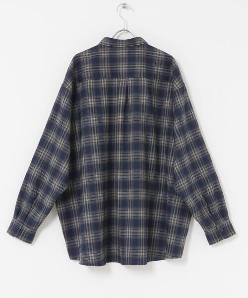 ITEMS URBANRESEARCH(アイテムズ アーバンリサーチ)の「起毛チェックルーズシャツ(シャツ/ブラウス・レディース・レッド/ブラウン/ネイビー・FREE)」の14枚目の写真