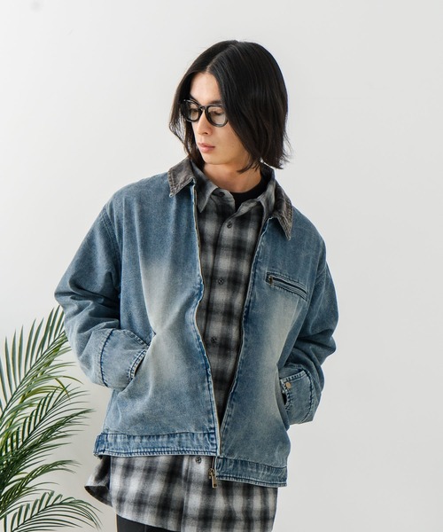 brknhome（ブロークンホーム）の「【BRKNHOME/ブロークンホーム】ダック 襟コーデュロイ ジャケット（ブルゾン・メンズ・キャメル/ブルー・LARGE/MEDIUM）」の17枚目の写真