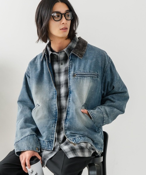 brknhome（ブロークンホーム）の「【BRKNHOME/ブロークンホーム】ダック 襟コーデュロイ ジャケット（ブルゾン・メンズ・キャメル/ブルー・LARGE/MEDIUM）」の19枚目の写真