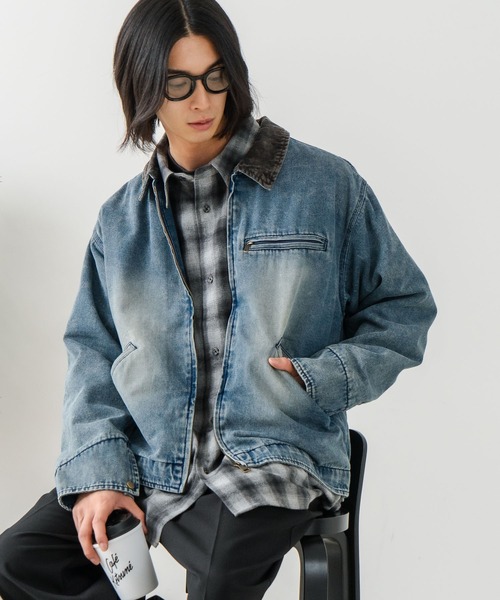 brknhome（ブロークンホーム）の「【BRKNHOME/ブロークンホーム】ダック 襟コーデュロイ ジャケット（ブルゾン・メンズ・キャメル/ブルー・LARGE/MEDIUM）」の20枚目の写真