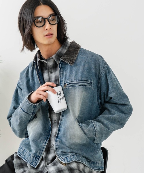brknhome（ブロークンホーム）の「【BRKNHOME/ブロークンホーム】ダック 襟コーデュロイ ジャケット（ブルゾン・メンズ・キャメル/ブルー・LARGE/MEDIUM）」の21枚目の写真