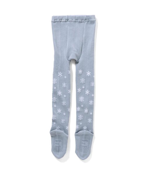 apres les cours（アプレレクール）の「【ジュニア対応】ハート・雪柄タイツ（タイツ/ストッキング・キッズ・アイボリー/サックスブルー・90/100/110/140/120）」の5枚目の写真