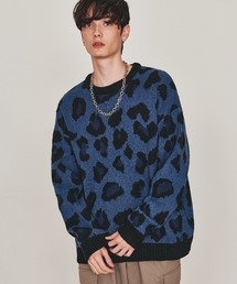 秋冬ニット モヘアプルオーバー ニットプルオーバー」に該当するニット