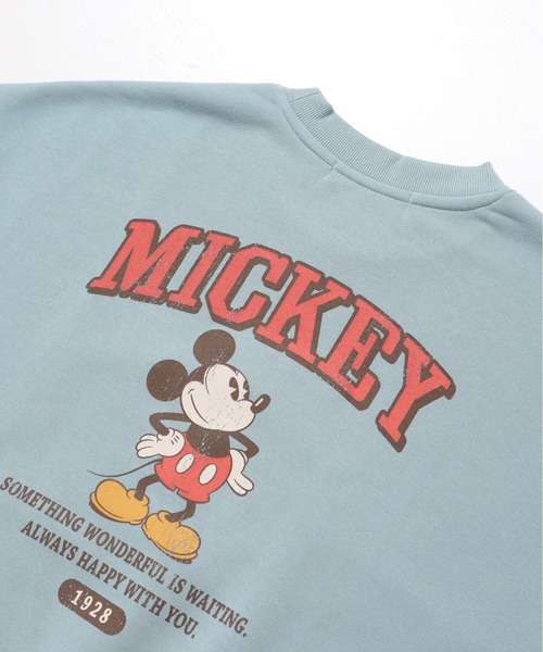 Disney(ディズニー)の「【DISNEY/ディズニー】ミッキーマウス裏起毛プリントクルーネックトレーナー(スウェット・レディース・クリーム/ダークグレー/ミント/マスタード・MEDIUM/LARGE)」の20枚目の写真