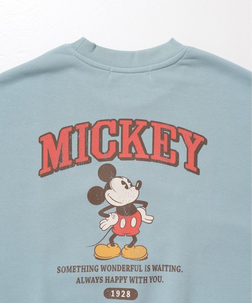 Disney(ディズニー)の「【DISNEY/ディズニー】ミッキーマウス裏起毛プリントクルーネックトレーナー(スウェット・レディース・クリーム/ダークグレー/ミント/マスタード・MEDIUM/LARGE)」の19枚目の写真