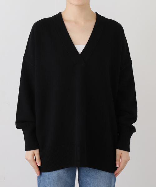 美品⭐︎Deuxieme Classe/PAN ニットプルオーバー　ブラックフリー 美品⭐︎Deuxieme Classe/PAN ニットプルオーバー ブラックフリー