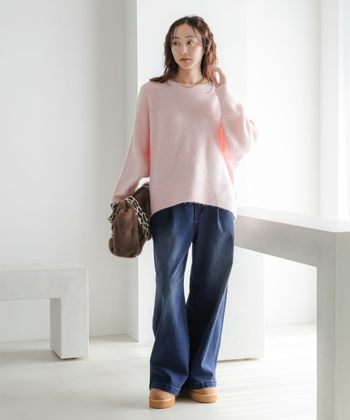 Elura（エルーラ）の「ムートンライク厚底ブーツ/588001（ブーツ・レディース・ブラック/ブラウン系その他2・MEDIUM/LARGE）」の5枚目の写真