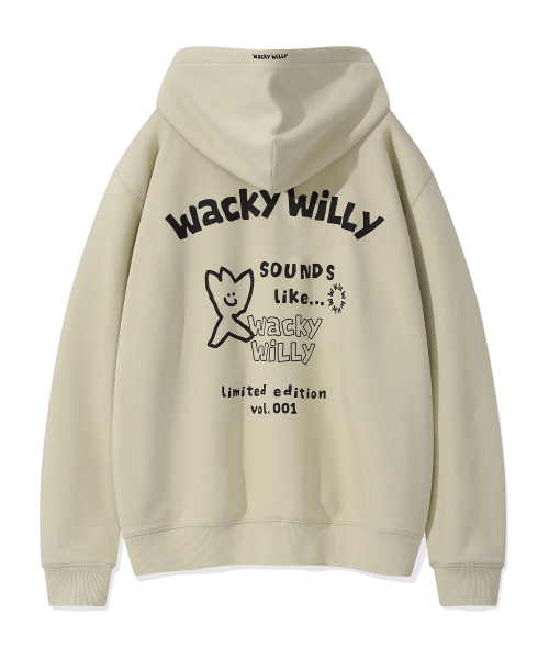 Wacky WiLLy(ワッキーウィリー)の「ロゴタイポグラフィックフードカーキ(パーカー・レディース・その他・SMALL/MEDIUM/LARGE/X-LARGE)」の3枚目の写真
