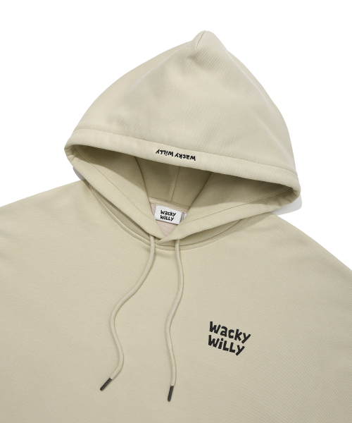 Wacky WiLLy(ワッキーウィリー)の「ロゴタイポグラフィックフードカーキ(パーカー・レディース・その他・SMALL/MEDIUM/LARGE/X-LARGE)」の4枚目の写真