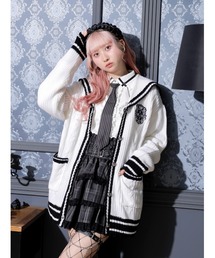 《ローズリコです》❤️着やすい❤️プリーツカーディガン(^_^)v アンサンブル対応》イタリー糸ラメシアーVネックカーディガン