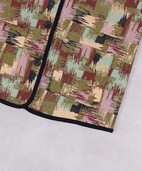 MARKEY'S（マーキーズ）の「ゴブラン織ノーカラージャケット（その他アウター・キッズ・グリーン/グレー・90/100/110/120/130/140/150）」の15枚目の写真