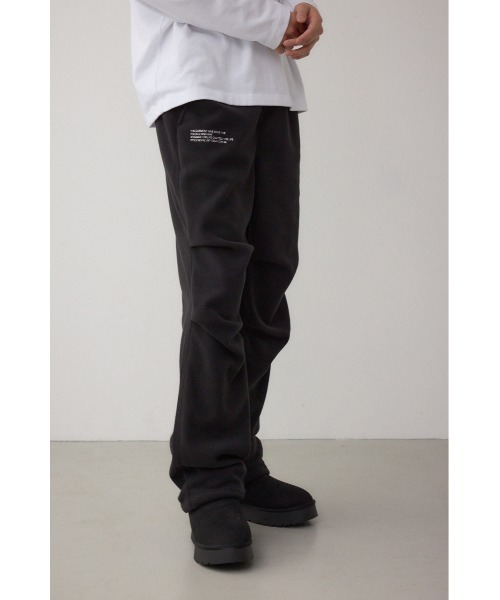 AZUL by moussy（アズールバイマウジー）の「SHELTECH マイクロフリースパンツ（スウェットパンツ・メンズ・ブラック/グレー・LARGE/MEDIUM）」の3枚目の写真