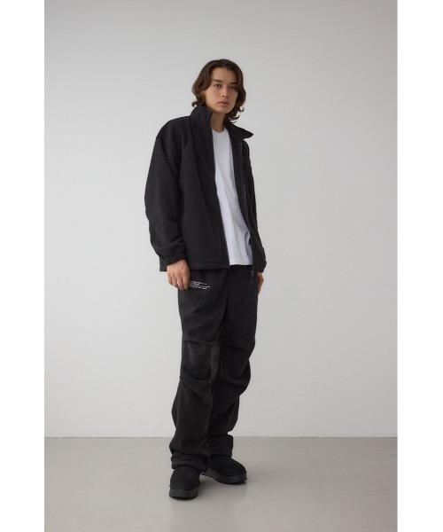 AZUL by moussy（アズールバイマウジー）の「SHELTECH マイクロフリースパンツ（スウェットパンツ・メンズ・ブラック/グレー・LARGE/MEDIUM）」の5枚目の写真