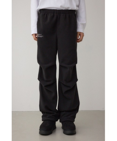 AZUL by moussy（アズールバイマウジー）の「SHELTECH マイクロフリースパンツ（スウェットパンツ・メンズ・ブラック/グレー・LARGE/MEDIUM）」の6枚目の写真