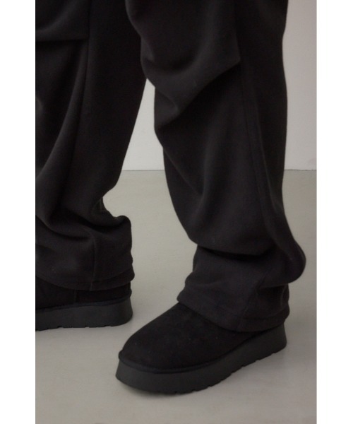 AZUL by moussy（アズールバイマウジー）の「SHELTECH マイクロフリースパンツ（スウェットパンツ・メンズ・ブラック/グレー・LARGE/MEDIUM）」の14枚目の写真