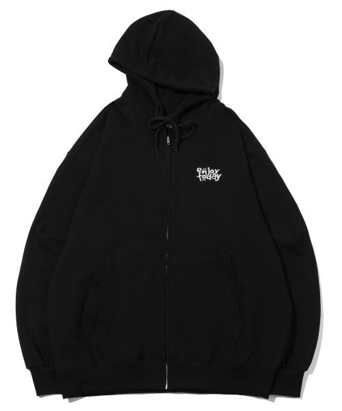 CPGN STUDIO(コンパーニョ)の「Enjoy CAT embroidered hooded Zip-up Black(パーカー・レディース・その他・LARGE/MEDIUM/SMALL)」の2枚目の写真