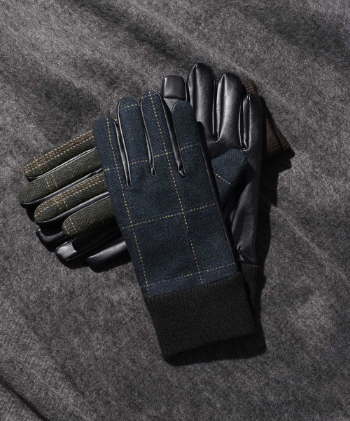RAGEBLUE（レイジブルー）の「【タッチパネル対応】フェイクレザー/クラシカルグローブ（手袋・メンズ・ブラウン/グリーン/ダークグリーン/ブラック・FREE）」の4枚目の写真