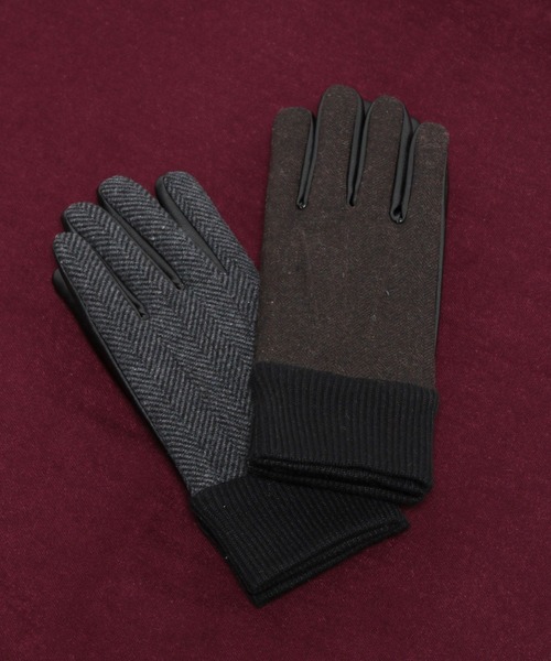 RAGEBLUE（レイジブルー）の「【タッチパネル対応】フェイクレザー/クラシカルグローブ（手袋・メンズ・ブラウン/グリーン/ダークグリーン/ブラック・FREE）」の5枚目の写真