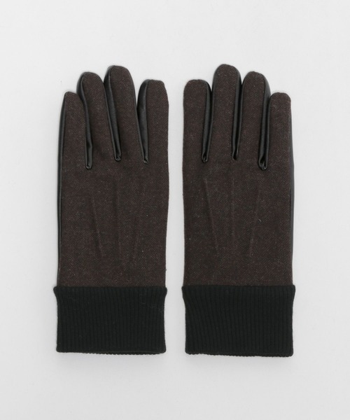 RAGEBLUE（レイジブルー）の「【タッチパネル対応】フェイクレザー/クラシカルグローブ（手袋・メンズ・ブラウン/グリーン/ダークグリーン/ブラック・FREE）」の7枚目の写真
