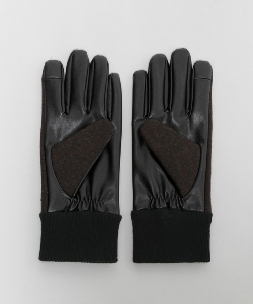 RAGEBLUE（レイジブルー）の「【タッチパネル対応】フェイクレザー/クラシカルグローブ（手袋・メンズ・ブラウン/グリーン/ダークグリーン/ブラック・FREE）」の8枚目の写真