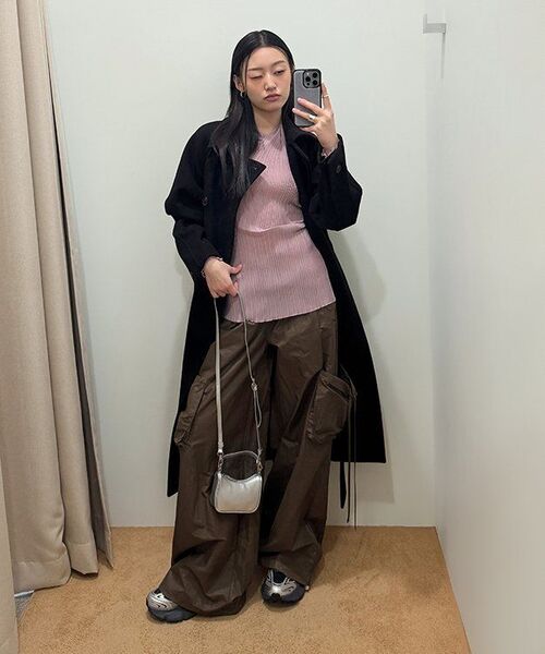 ROSEFRANTZ（ロゼフランツ）の「Two-way String Wide Pants [Brown]（スウェットパンツ・レディース・オリーブ・FREE）」の4枚目の写真