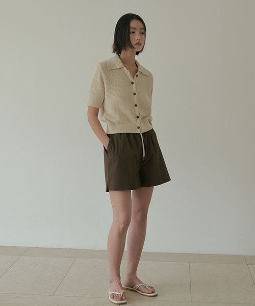 LINGSEOUL(リングソウル)の「open collar cotton knit-oatmeal(ニット/セーター・レディース・その他・FREE)」の3枚目の写真