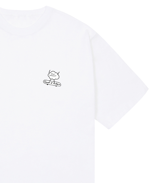 GRAVER（グレーバー）の「[ユニセックス]グルームボードスマイル半袖Tシャツ_ホワイト（Tシャツ/カットソー・レディース・ホワイト・X-LARGE/MEDIUM/SMALL/LARGE）」の3枚目の写真