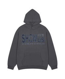 SH SHOW US STAR HOODIE(CHARCOAL)