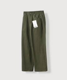 MOOD INSIDE（ムードインサイド）の「サマー ダイング コットン ワイドパンツ_Khaki（その他パンツ）」