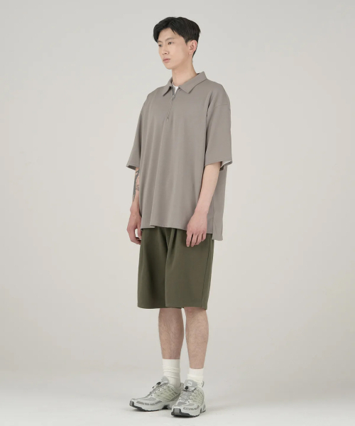 XERO（ゼロ）の「ディープワンタックスウェットショーツ [カーキ]（その他パンツ・メンズ・その他・SMALL/MEDIUM/LARGE/X-LARGE）」の5枚目の写真