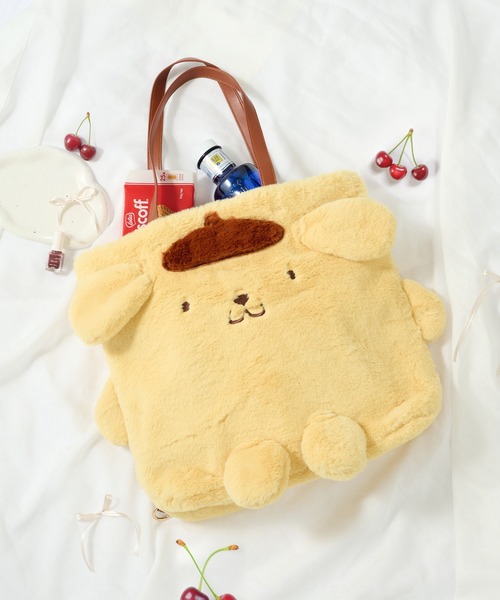 ROOTOTE(ルートート)の「【ROOTOTE】IP.トール.cryptid.サンリオキャラクターズ-A(トートバッグ・レディース・ブラック/ホワイト系その他2/ホワイト系1/イエロー・FREE)」の1枚目の写真