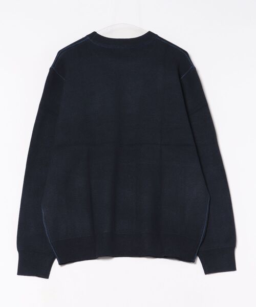 m.f.editorial（エムエフエディトリアル）の「【ストレッチ ウォッシャブル】m.f.エディトリアル メンズ クルー ニット セータ―（ニット/セーター・メンズ・ネイビー/グレー/ブルー/アイボリー・MEDIUM/LARGE/X-LARGE）」の5枚目の写真