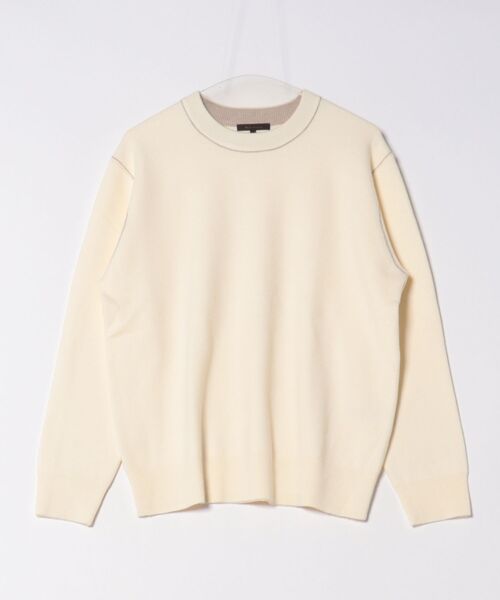m.f.editorial（エムエフエディトリアル）の「【ストレッチ ウォッシャブル】m.f.エディトリアル メンズ クルー ニット セータ―（ニット/セーター・メンズ・ネイビー/グレー/ブルー/アイボリー・MEDIUM/LARGE/X-LARGE）」の16枚目の写真
