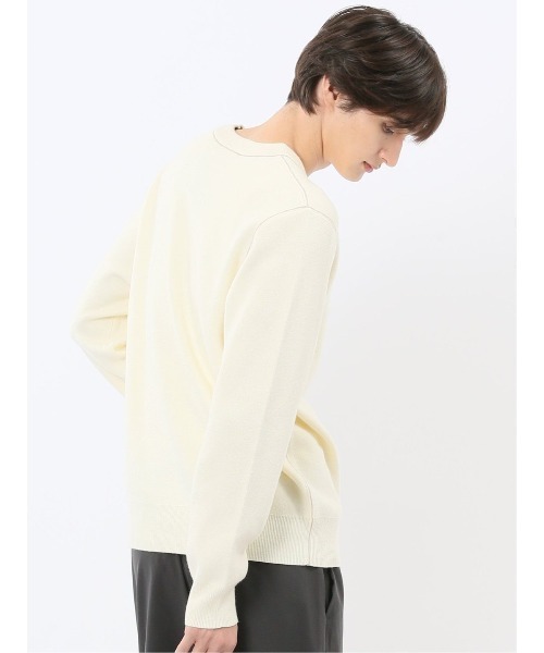 m.f.editorial（エムエフエディトリアル）の「【ストレッチ ウォッシャブル】m.f.エディトリアル メンズ クルー ニット セータ―（ニット/セーター・メンズ・ネイビー/グレー/ブルー/アイボリー・MEDIUM/LARGE/X-LARGE）」の8枚目の写真