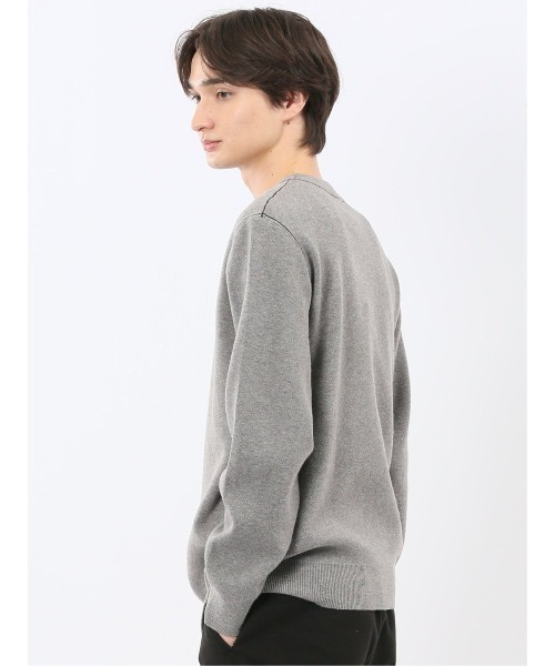 m.f.editorial（エムエフエディトリアル）の「【ストレッチ ウォッシャブル】m.f.エディトリアル メンズ クルー ニット セータ―（ニット/セーター・メンズ・ネイビー/グレー/ブルー/アイボリー・MEDIUM/LARGE/X-LARGE）」の17枚目の写真