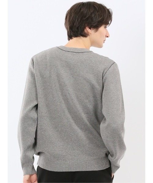m.f.editorial（エムエフエディトリアル）の「【ストレッチ ウォッシャブル】m.f.エディトリアル メンズ クルー ニット セータ―（ニット/セーター・メンズ・ネイビー/グレー/ブルー/アイボリー・MEDIUM/LARGE/X-LARGE）」の18枚目の写真